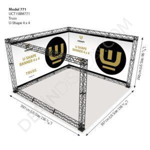 CROWN TRUSS STAND 400CM + 400CM + 400CM + 240CM