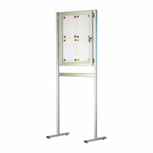 T AYAKLI İLAN DOLABI – MANYETİK ZEMİNLİ