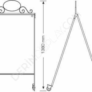 Antik A Kaldırım Panosu Afiş Çerçeveli - Görsel 6