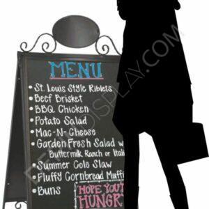 Antik A Kaldırım Panosu Yazı Tahtası - Görsel 4