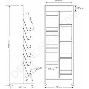 BASAMAKLI BROŞÜR STANDI 6xA4 - Görsel 7