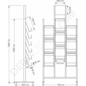 BASAMAKLI BROŞÜR STANDI 9xA4 - Görsel 6