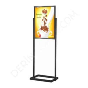 SÜRGÜLÜ DEMİR TEK ÇERÇEVE POSTER PANO ÇİFT YÖN