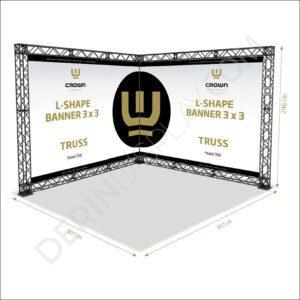 CROWN TRUSS STAND L 300CM + 300CM X 240CM