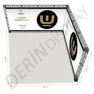 CROWN TRUSS STAND L TİPİ 5x5 M