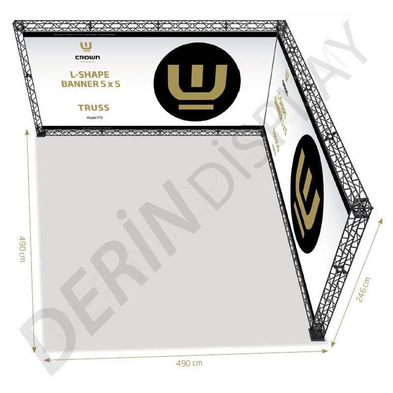 CROWN TRUSS STAND L TİPİ 5x5 M