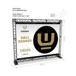 CROWN TRUSS STAND BANNER 300CM x 240CM