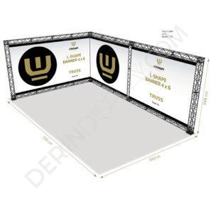 CROWN TRUSS STAND L 400CM + 600CM X 240CM