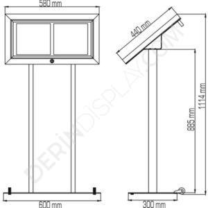 DIŞ MEKAN KİLİTLENEBİLİR MENÜ PANOSU - Görsel 14