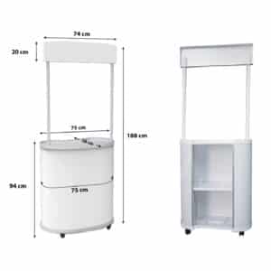 Oval Tanıtım Stand - Fasulye Stand - Görsel 4