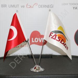 İKİLİ MASA BAYRAĞI