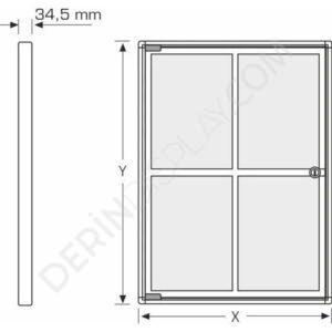 İNCE İLAN PANOSU – MANTAR ZEMİNLİ - Görsel 5