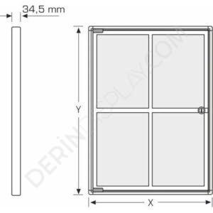 İNCE İLAN PANOSU – MANYETİK ZEMİNLİ - Görsel 5