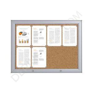 IŞIKLI MİDİ İLAN DOLABI – MANTAR ZEMİNLİ - Görsel 5