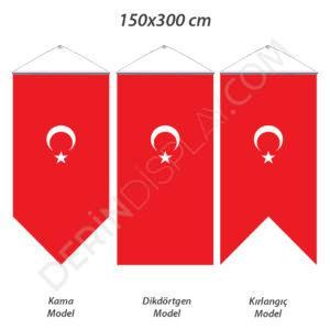 KIRLANGIÇ BAYRAK 150X300 CM