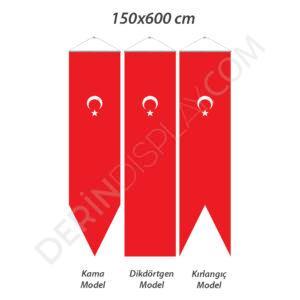 KIRLANGIÇ BAYRAK 150X600 CM