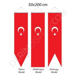 KIRLANGIÇ BAYRAK 50X200 CM