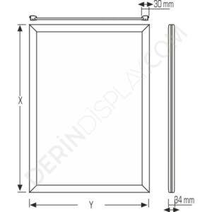Led Çerçeve 30mm - Çift Yön - Görsel 8