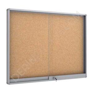 MİDİ SÜRGÜLÜ KAPAK İLAN DOLABI – MANTAR ZEMİNLİ - Görsel 4