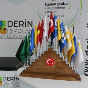 17'Lİ TÜRK DEVLETLERİ BAYRAKLARI SETİ - Görsel 6