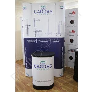 3x1 ÖRÜMCEK STAND OVAL 1 PANEL - Görsel 3