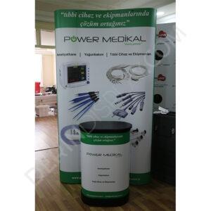 3x1 ÖRÜMCEK STAND OVAL 1 PANEL - Görsel 4