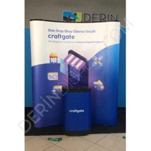 3x2 ÖRÜMCEK STAND OVAL 2 PANEL - Görsel 3