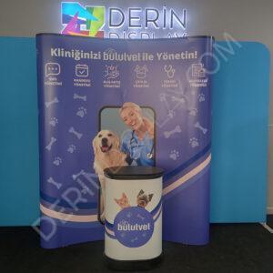 3x2 ÖRÜMCEK STAND OVAL 2 PANEL - Görsel 4