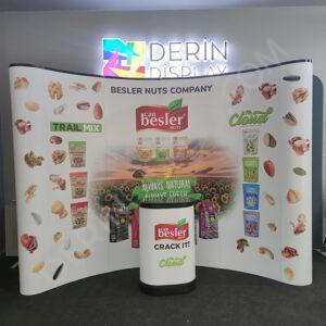 3x4 ÖRÜMCEK STAND OVAL 4 PANEL - Görsel 3