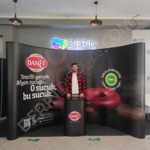 3x5 ÖRÜMCEK STAND OVAL 5 PANEL - Görsel 4