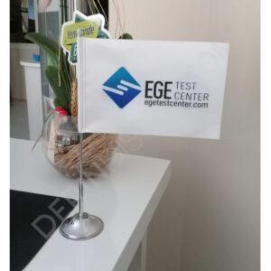 ÖZEL FİRMA LOGOLU MASA BAYRAĞI