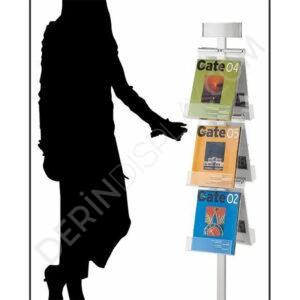 PİRAMİT BROŞÜR STANDI 6 A4 - Görsel 3