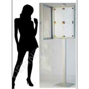 T AYAKLI İLAN DOLABI – MANYETİK ZEMİNLİ - Görsel 5