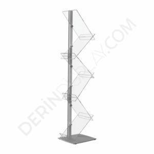 TEK AYAKLI ZİG ZAG BROŞÜR STANDI