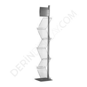 TEK AYAKLI ZİG ZAG BROŞÜR STANDI - Görsel 6