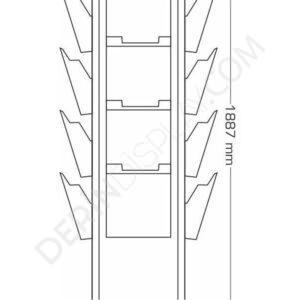 TOTEM BROŞÜR STANDI – 4 YÖNLÜ - Görsel 3