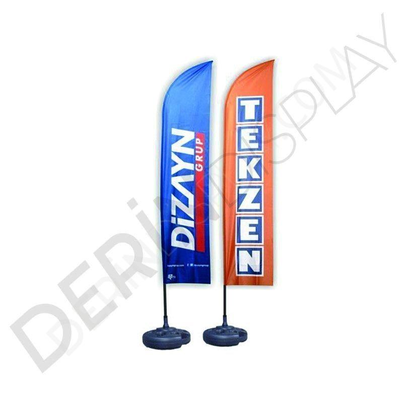 Yelken Bayrak - Plaj Bayrak 100x300 cm