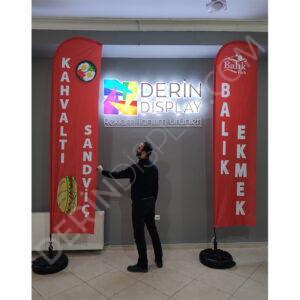 YELKEN BAYRAK - PLAJ BAYRAK 75X300 CM - Görsel 3