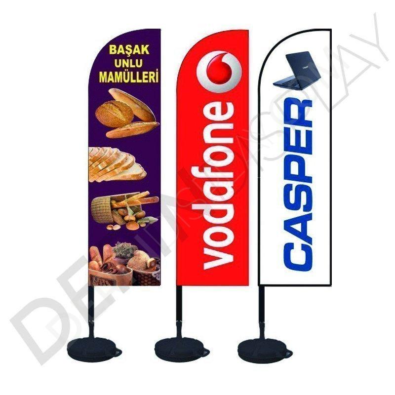 Yelken Bayrak - Plaj Bayrak 50x220 cm