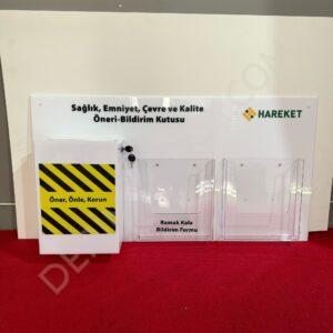 RAMAK KALA KUTUSU -DİLEK, ŞİKAYET, ÖNERİ KUTUSU 2 x A5 - Görsel 8