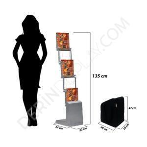 TOPLANABİLİR AKORDİON BROŞÜR STANDI A4 - Görsel 3