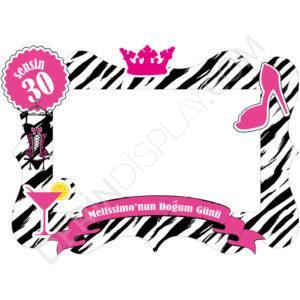 Bayan Doğum Günü Fotoğraf Çerçevesi