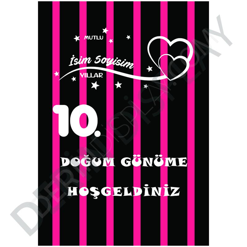 Doğum Günü Ayaklı Karşılama Panosu