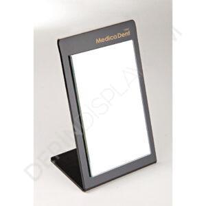 Masaüstü Dekoratif Özel Logolu Makyaj Aynası SİYAH