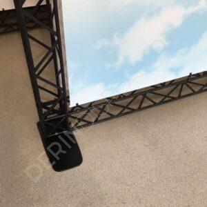 CROWN TRUSS STAND L 150CM + 150CM X 240CM - Görsel 3