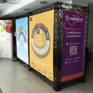 CROWN TRUSS STAND L 405CM + 120CM X 240CM