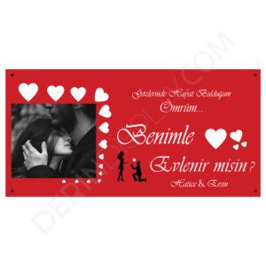 Evlilik Teklifi Pankartı