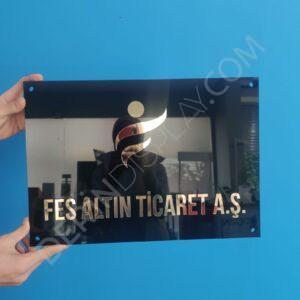 Pleksi Kabartma Kapı Tabelası - Görsel 4