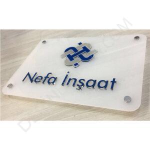 Pleksi Kabartma Kapı Tabelası - Görsel 6