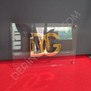 Pleksi Kabartma Kapı Tabelası